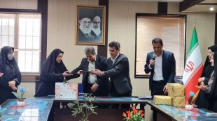 مراسم تکریم سرکار خانم دکتر معزی رئیس سابق آموزشکده ملی مهارت دختران کاشان و معارفه جناب آقای دکتر یاسمیان 6