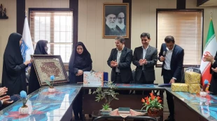 مراسم تکریم سرکار خانم دکتر معزی رئیس سابق آموزشکده ملی مهارت دختران کاشان و معارفه جناب آقای دکتر یاسمیان 7