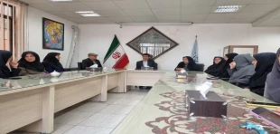 دیدار نوروزی جناب آقای دکتر یاسمیان ریاست محترم دانشکده ملی مهارت دختران کاشان با کارکنان مجموعه 2