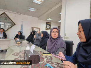 دیدار نوروزی جناب آقای دکتر یاسمیان ریاست محترم دانشکده ملی مهارت دختران کاشان با کارکنان مجموعه 3