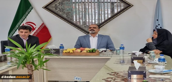 حضور جناب آقای دکتر قادری معاون محترم اداری مالی و مدیریت منابع دانشگاه ملی مهارت در دانشکده ملی مهارت دختران کاشان
