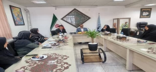 حضور جناب آقای دکتر قادری معاون محترم اداری مالی و مدیریت منابع دانشگاه ملی مهارت در دانشکده ملی مهارت دختران کاشان 5