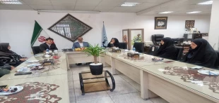 حضور جناب آقای دکتر قادری معاون محترم اداری مالی و مدیریت منابع دانشگاه ملی مهارت در دانشکده ملی مهارت دختران کاشان 6