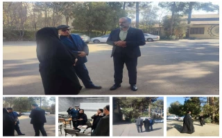بازدید جناب آقای دکتر قادری معاونت محترم اداری و مالی دانشگاه ملی مهارت از ساختمان و محوطه دانشکده دختران