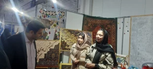 بازدید مسئولان شهرستان کاشان از غرفه های دانشکده ملی مهارت دختران نمایشگاه نوآوری و فناوری کاشان 4