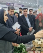 حضور استاندار محترم اصفهان در نمایشگاه ملی نوآوری و فناوری و بازدید از غرفه های دانشکده ملی مهارت دختران کاشان 3
