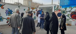 بازدید جناب آقای مهندس ممیز رئیس سازمان سیما و منظر شهرداری کاشان در آموزشکده  از روند اجرای پروژه ساخت المان‌ انار به مناسبت شب یلدا  6