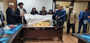 آیین رونمایی از ماکت بیمارستان شهید مکی سامرا با حضور حجت الاسلام سید سعید حسینی نماینده ولی فقیه و امام جمعه شهرستان کاشان 2