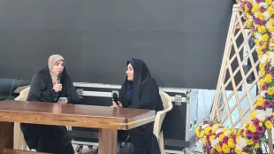 نشست هنرمندان و نخبگان ششمین جشنواره ملی فرهنگی، هنری و پژوهشی فردخت در دومین روز از برگزاری نمایشگاه 3