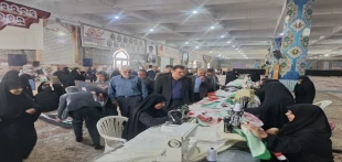 پویش دوخت ۲۰ هزار پرچم ایران در کاشان 2