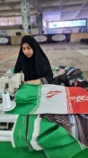 پویش دوخت ۲۰ هزار پرچم ایران در کاشان 7